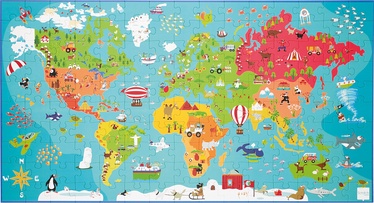 Puzle Scratch Europe World Map, 94 cm x 49 cm