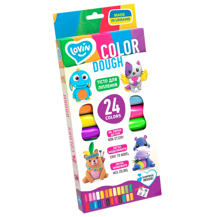 Plastilīns Lovin Color Dough ETC41184, daudzkrāsaina