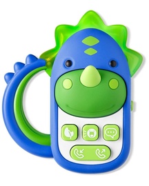 Interaktyvus žaislas SkipHop Zoo Dino Phone 9J667110, 5.2 cm, mėlyna/žalia