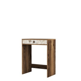 Столик-косметичка Kalune Design Lizbon, коричневый/белый/бежевый, 84.7 см x 70 см x 40 см