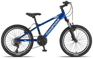 Vaikiškas dviratis Champions Kaunos 20 VB, mėlynas, 11", 20"