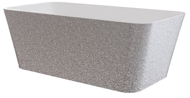 Vann, teisaldatav Besco Evita Glam Silver, 160 cm x 80 cm x 58 cm, ristkülik