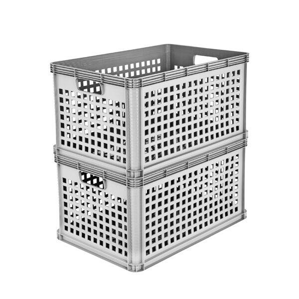 Hoiukast, transportimiseks/esemete hoidmiseks/mänguasjade jaoks Keeeper 1088513000000, 64 l, hall, 60 x 40 x 32 cm