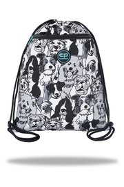 Sporta soma CoolPack Dogs Planet, melna/pelēka