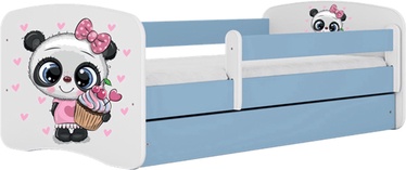 Детская кровать одноместная Kocot Kids Babydreams Panda, синий/белый, 184 x 90 см, c ящиком для постельного белья