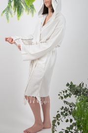 Halāts Foutastic Meltem 396RYH3119, balta/melna, L/XL