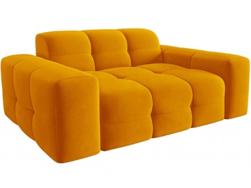 Dīvāns Micadoni Home Kendal Velvet, dzeltena, 156 x 103 cm x 79 cm