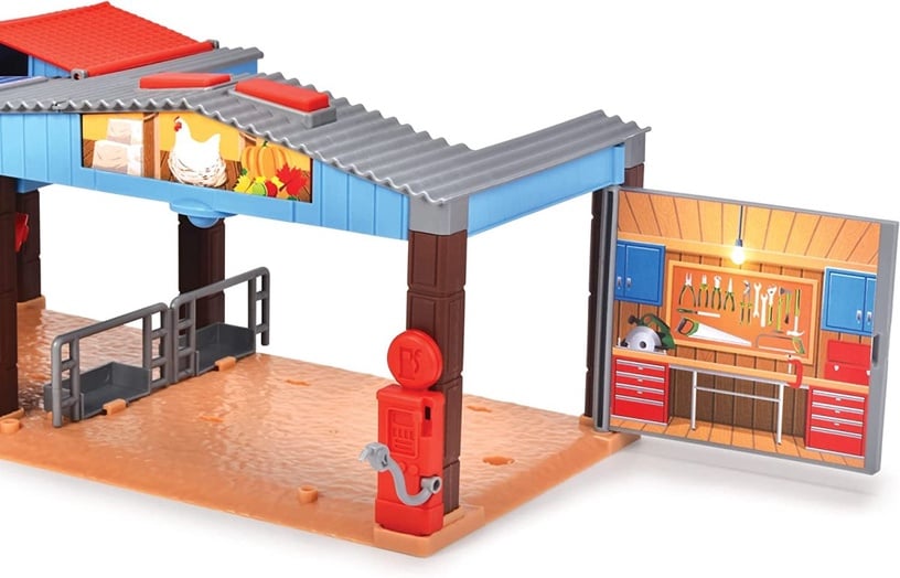 Transporta rotaļlietu komplekts Dickie Toys Fendt Farm Station 203735003, daudzkrāsaina