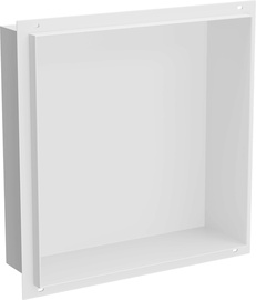 Įleidžiama sieninė lentyna Mexen X-Wall-NR, balta, 10 cm x 30 cm x 30 cm