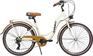 Velosipēds pilsētas Azimut Vintage TX-7, 26 ", 17" (41.91 cm) rāmis, brūna/krēmkrāsa