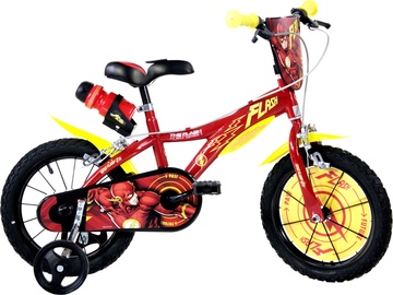 Детский велосипед Dino Bikes Flash, красный/желтый, 11" (27 cm), 16″