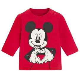 Футболка с длинными рукавами, для младенцев Cool Club Mickey Mouse LCB2800477, красный, 86 см