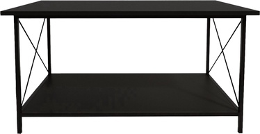 Журнальный столик Kalune Design Cottbus L2032, черный, 50 см x 110 см x 50 см