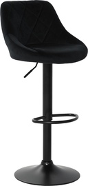 Baro kėdė OTE Omega, matinė, juoda, 45 cm x 48 cm x 94 - 114 cm