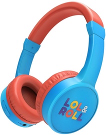 Belaidės ausinės vaikams Energy Sistem Lol & Roll, mėlyna/oranžinė