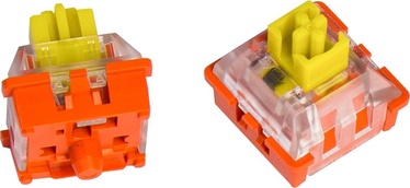 Taustiņi Keychron Lava Optical Banana Switch Set pcs, caurspīdīga/dzeltena