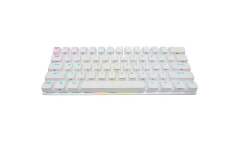 Клавиатура Corsair K70 PRO MINI Cherry MX Английский (US), белый, беспроводная