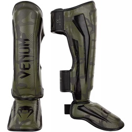 Защита голени и стопы Venum Elite, зеленый, XL