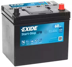 Аккумулятор Exide EL604, 12 В, 60 Ач, 520 а