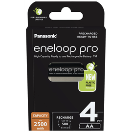 Uzlādējamās baterijas Panasonic Eneloop Pro, AA, 2500 mAh, 4 gab.