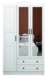 Гардероб Kalune Design Bahar 603 125GLN1135, белый, 50 см x 105 см x 186 см, с зеркалом