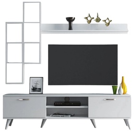Sekcija Kalune Design TVU0301, balta, 180 cm x 35 cm x 48 cm