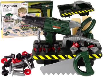 Bērnu darbarīku komplekts Lean Toys Engineer Tool Set, daudzkrāsaina