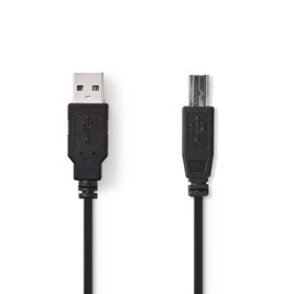 Kabelis Nedis USB Type A - USB Type B USB Type A Male Male (vyriška), USB Type B Male (vyriška), 3 m, juoda
