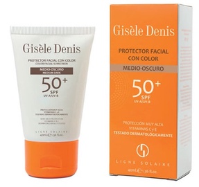 Apsauginis kremas nuo saulės Gisele Denis Color Facial Sunscreen Medium/Dark SPF50, 40 ml