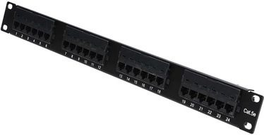 Lülitusseade Extralink 24-Port CAT5E UTP Patch, must