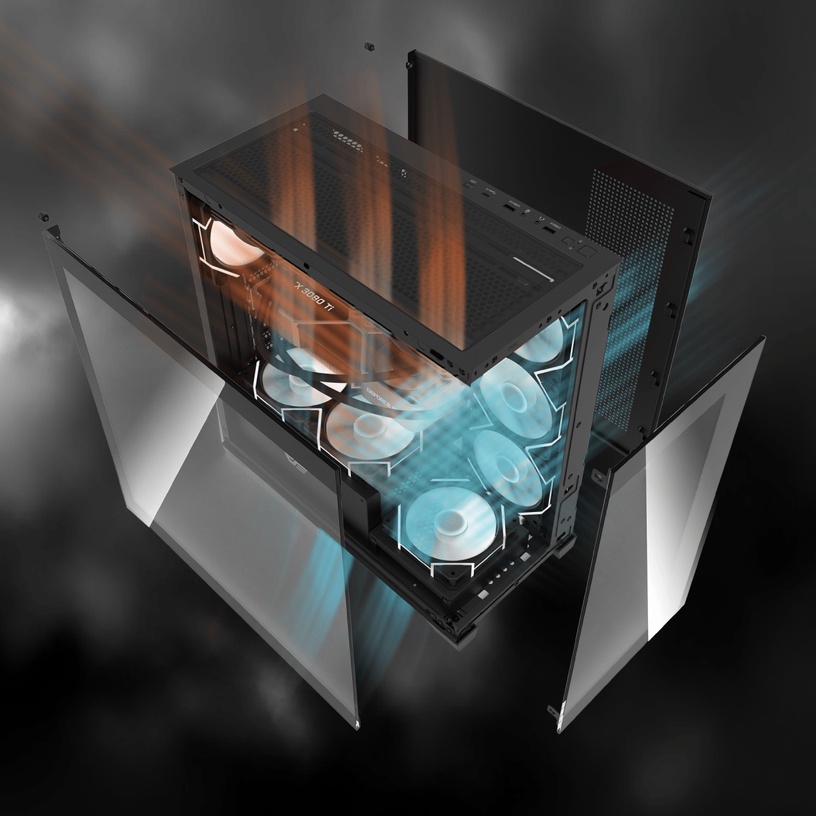 Statsionaarne arvuti Intop DS900 Black AMD Ryzen 7 7700X, Nvidia GeForce RTX4060Ti, 32 GB, 3 TB