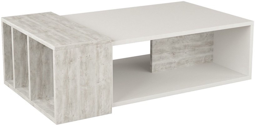 Журнальный столик Kalune Design Anita, белый, 60 см x 102 см x 32 см