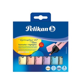 Žymeklis Pelikan Textmarker 490 817325, įvairių spalvų, 6 vnt.