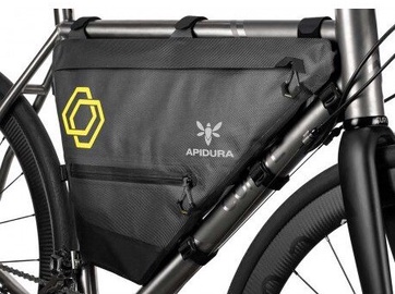 Velosipēda soma Apidura Expedition 62208, poliesters, melna/pelēka