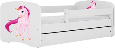 Детская кровать одноместная Kocot Kids Babydreams Unicorn, белый, 164 x 90 см, c ящиком для постельного белья