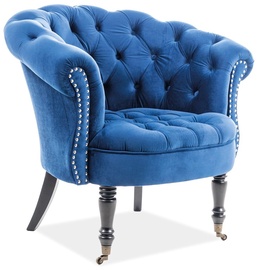 Atzveltnes krēsls Philips, zila, 87 cm x 78 cm x 83 cm
