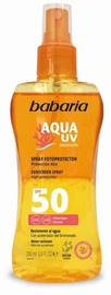 Apsaugininis purškiklis nuo saulės Babaria Solaire Biphasic Aqua SPF50, 200 ml