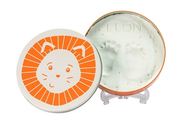 Komplekts roku / kāju zīmogu izveidei Baby Art Magic Box Round Lion 3601091090
