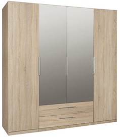 Skapis Forte Cadixo CDXS84S-D30, sonoma ozols, 58.9 cm x 200.3 cm x 212.9 cm, with mirror