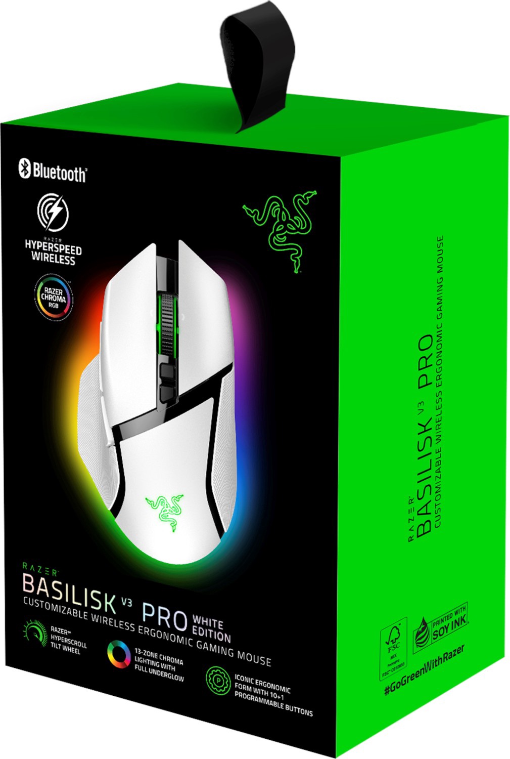 Žaidimų pelė Razer Basilisk V3 Pro, balta - Senukai.lt