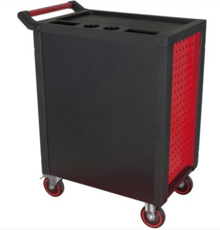 Instrumentu kaste KSTOOLS RACINGline, 459 mm x 678 mm x 945 mm, melna/sarkana