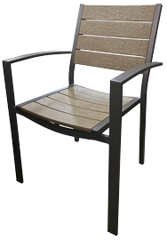 Садовый стул Besk Garden Chair, коричневый/черный, 52 см x 50 см x 90 см