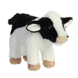 Mīkstā rotaļlieta Aurora Cow, balta/melna, 25 cm