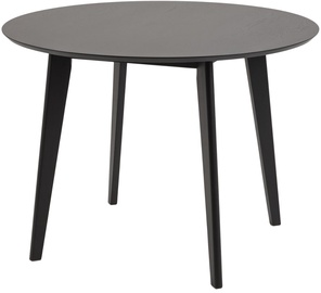 Обеденный стол Roxby 85624, черный, 105 см x 105 см x 76 см
