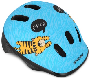 Шлемы велосипедиста детские Spokey Fun, синий/oранжевый, 52-56 см