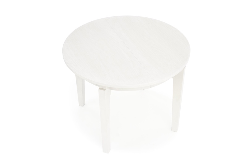 Обеденный стол c удлинением, белый, 100 см x 100 см x 77 см
