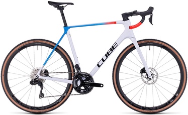 Велосипед кроссовый Cube Cross Race C:62 SLX, 27.5 ″, 22" (56 cm) рама, синий/белый/красный