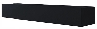 TV galds Tuckano, melna, 180 cm x 40 cm x 30 cm