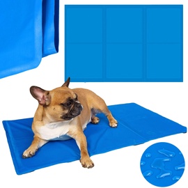 Dzīvnieku dzesēšanas paklājiņš Springos Cooling Mat, zila, 700 mm x 1100 mm