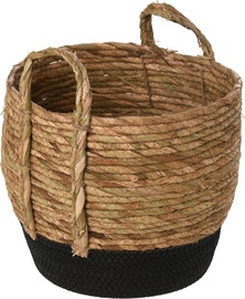 Hoiukorv OTE Clover, must/puidu, 29 x 29 x 25 cm